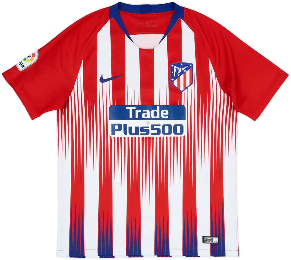 2018-19 Atletico Madrid Home Shirt - 6/10 - (M)