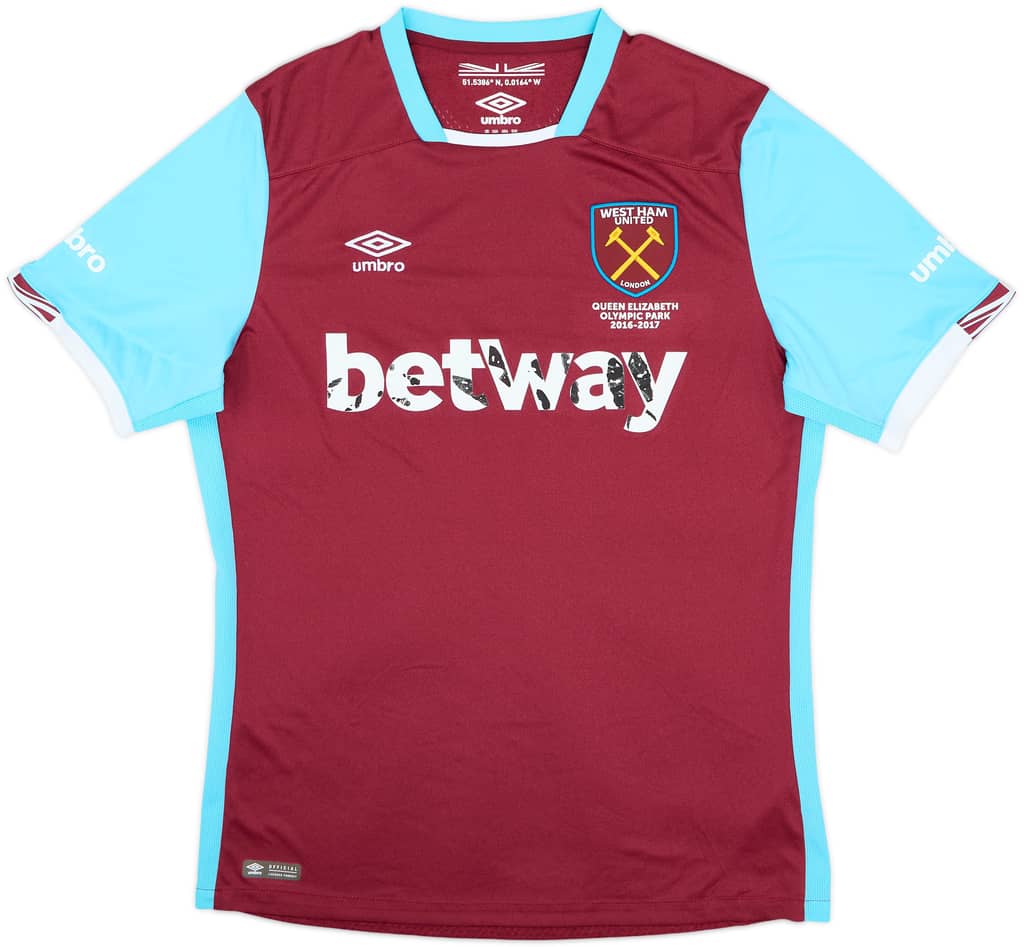 2016-17 West Ham Home Shirt - 5/10 - (L)