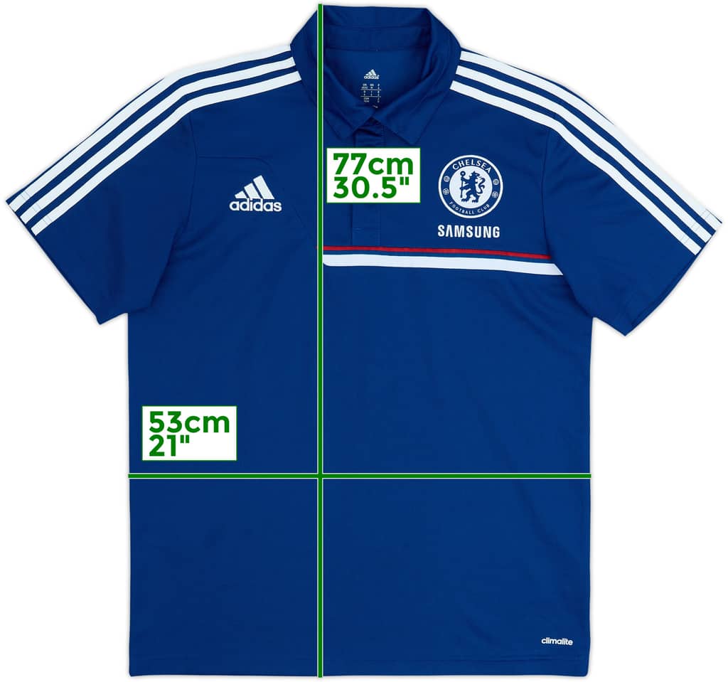 2013-14 Chelsea adidas Polo Shirt - 9/10 - (M/L)