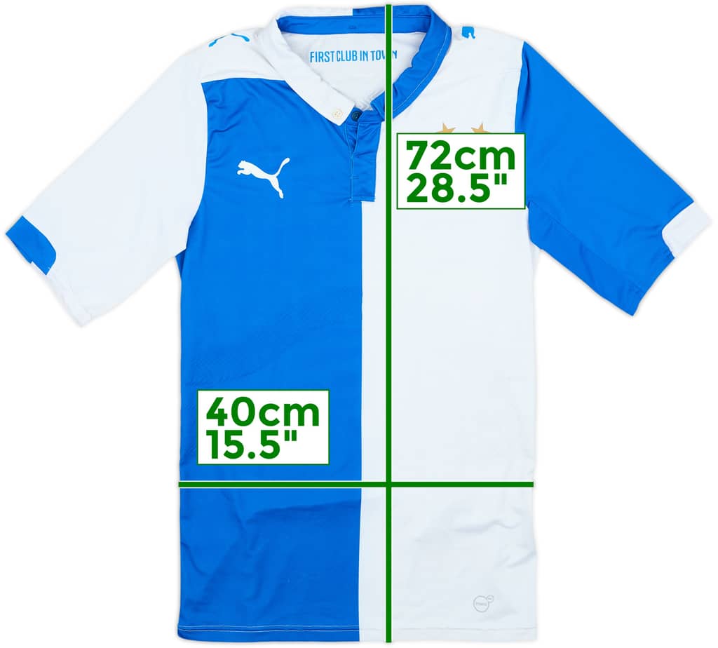 2014-15 Grasshoppers Authentic (ACTV Fit) Home Shirt - 8/10 - (M)