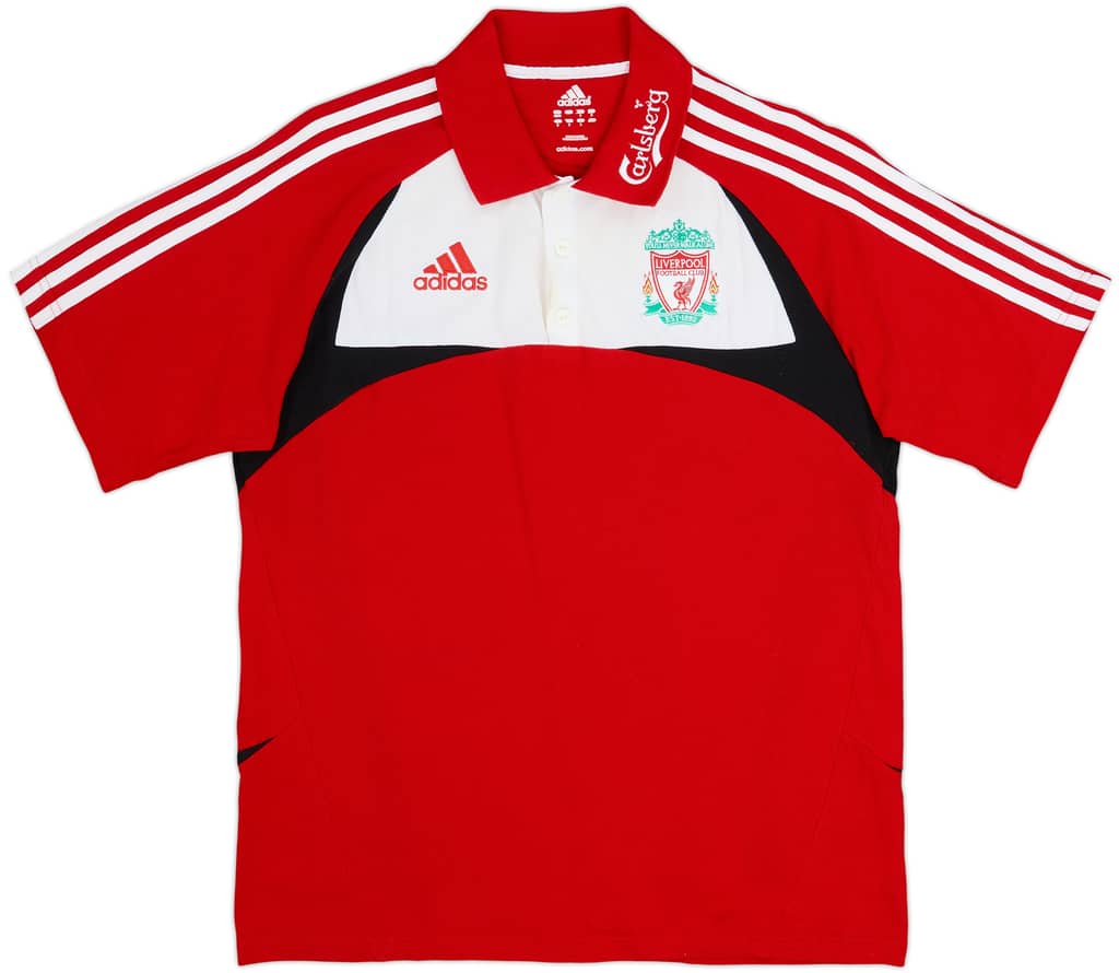2007-08 Liverpool adidas Polo Shirt - 7/10 - (M)