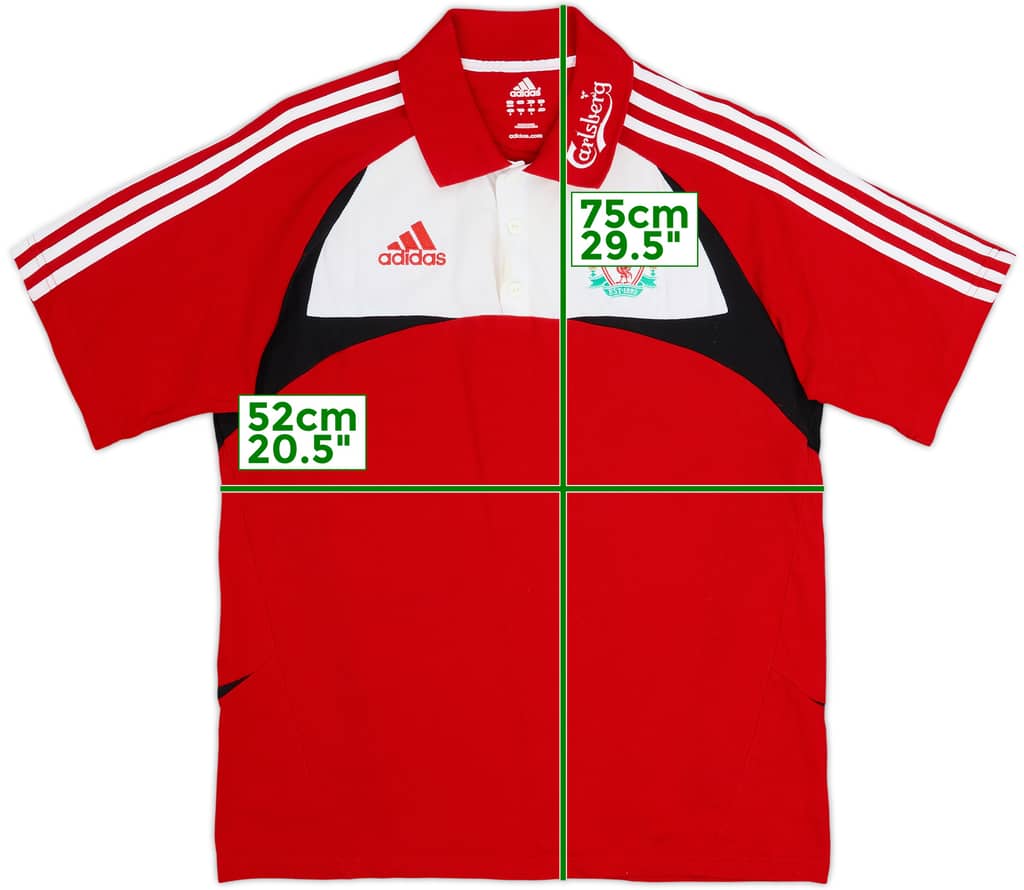 2007-08 Liverpool adidas Polo Shirt - 7/10 - (M)