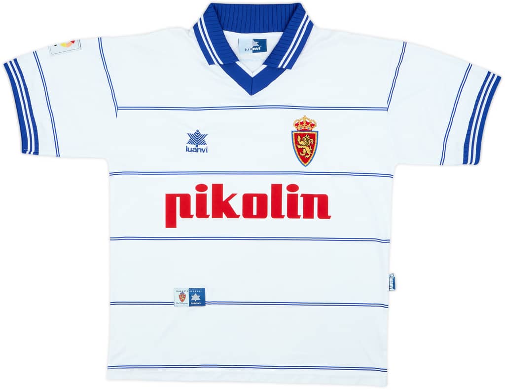 1999-01 Real Zaragoza Home Shirt - 7/10 - (M)
