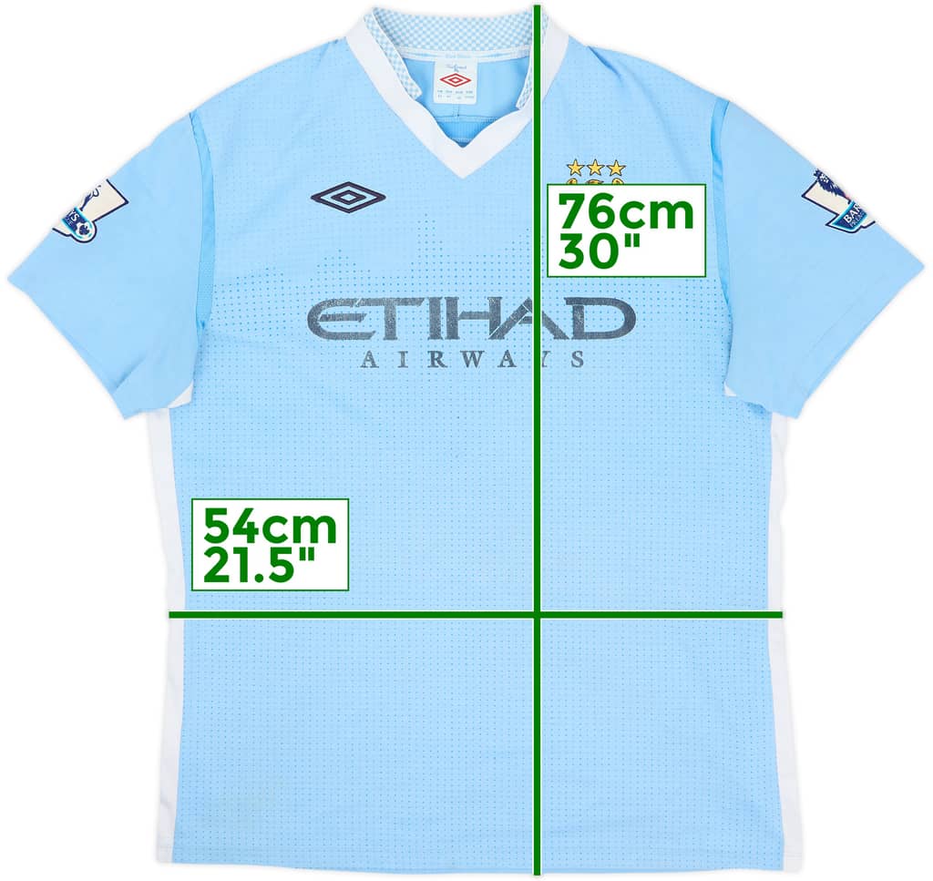2011-12 Manchester City Home Shirt - 5/10 - (L)