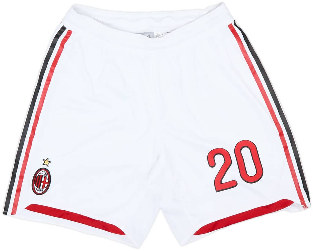 2009-10 AC Milan Player Issue Home Shorts #20 (Abate) - 8/10 - (XL)