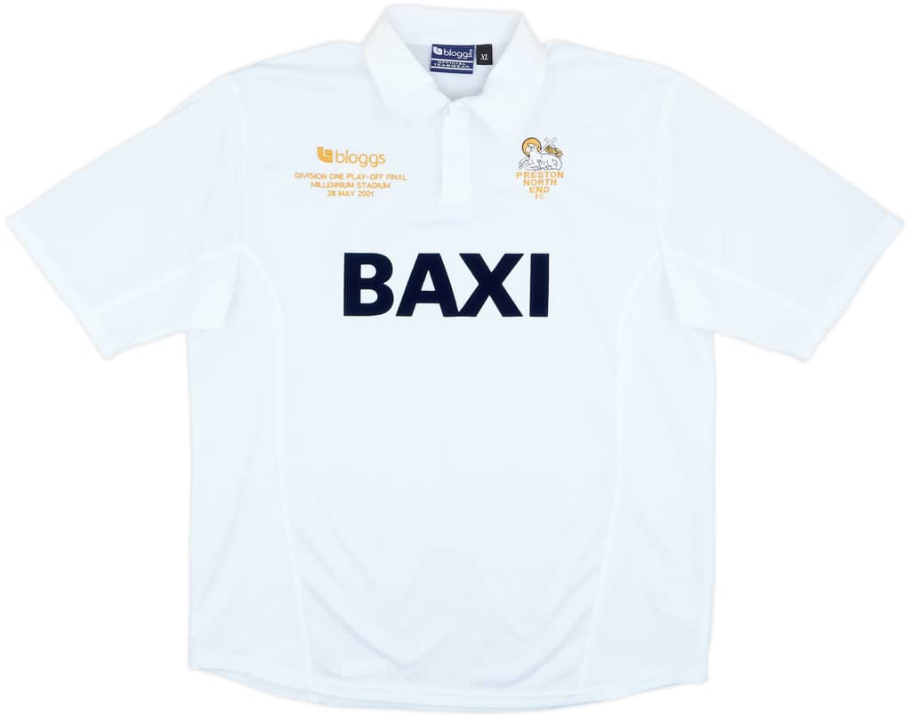 Camiseta de local del Preston North End 2000-01 'Play-off Final 2001' - 8/10 - (XL)