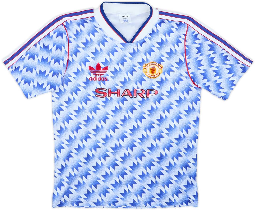 Camiseta de visitante del Manchester United 1990-92 - 6/10 - (Niños L)