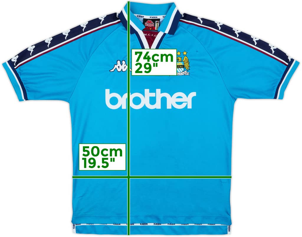 1997-99 Manchester City Home Shirt - 7/10 - (M)
