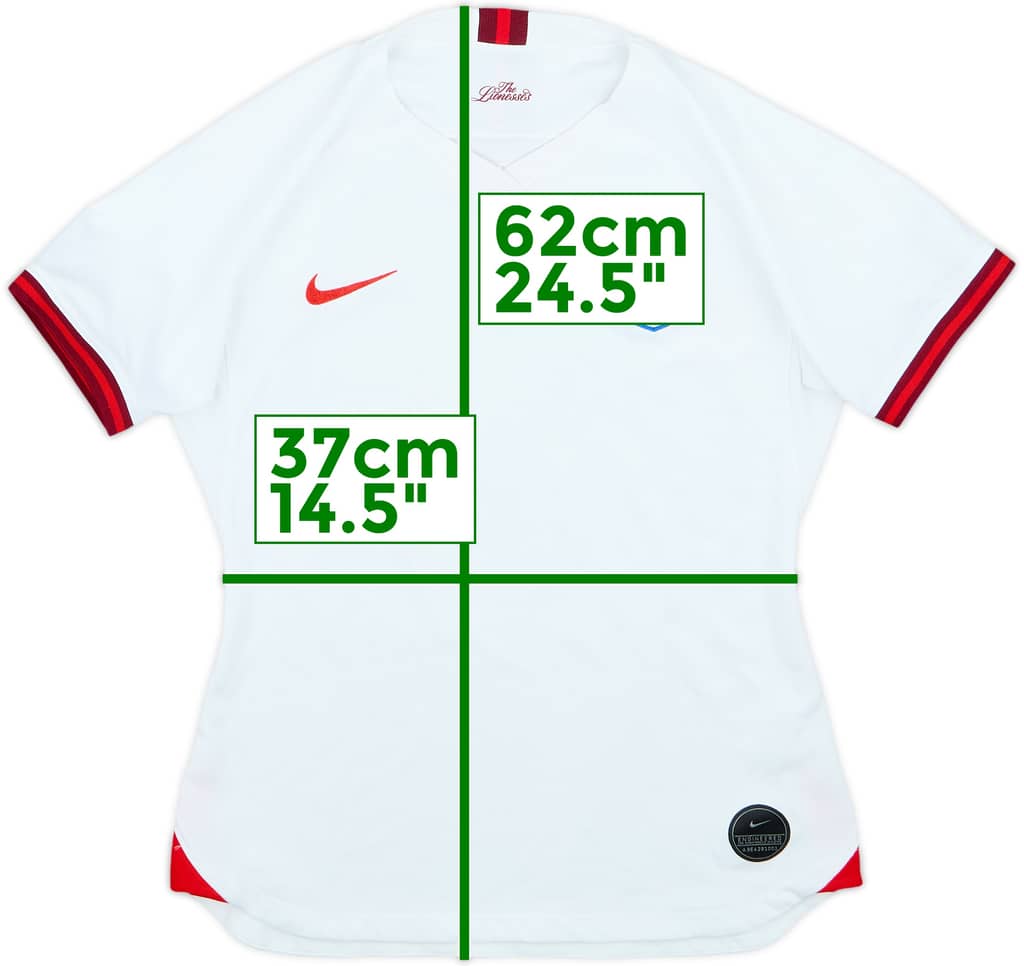 2019 England Lionesses Home Shirt - 6/10 - (Women's M)