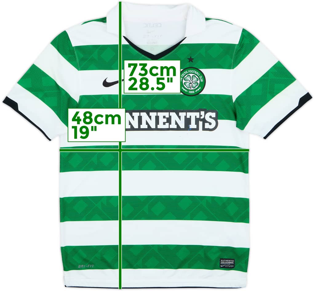 2010-12 Celtic Home Shirt - 5/10 - (S)