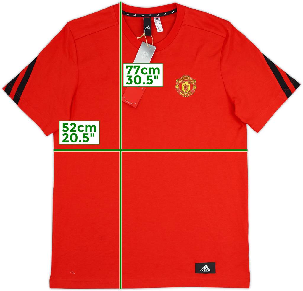 2021-22 Manchester United adidas Tee (M)