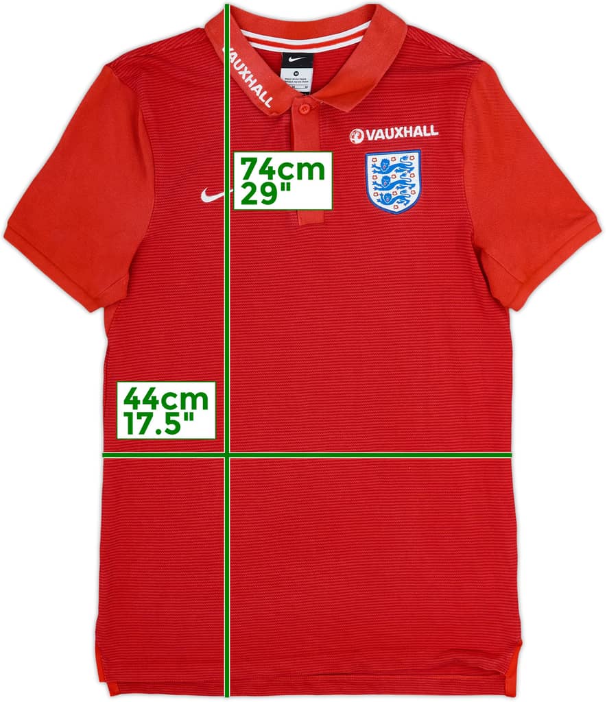 2016-17 England Nike Polo Shirt - 8/10 - (M)