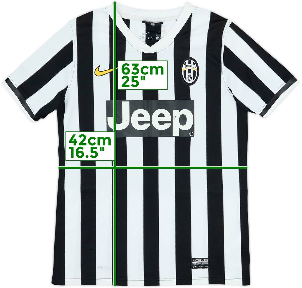 2013-14 Juventus Home Shirt - 5/10 - (L.Boys)