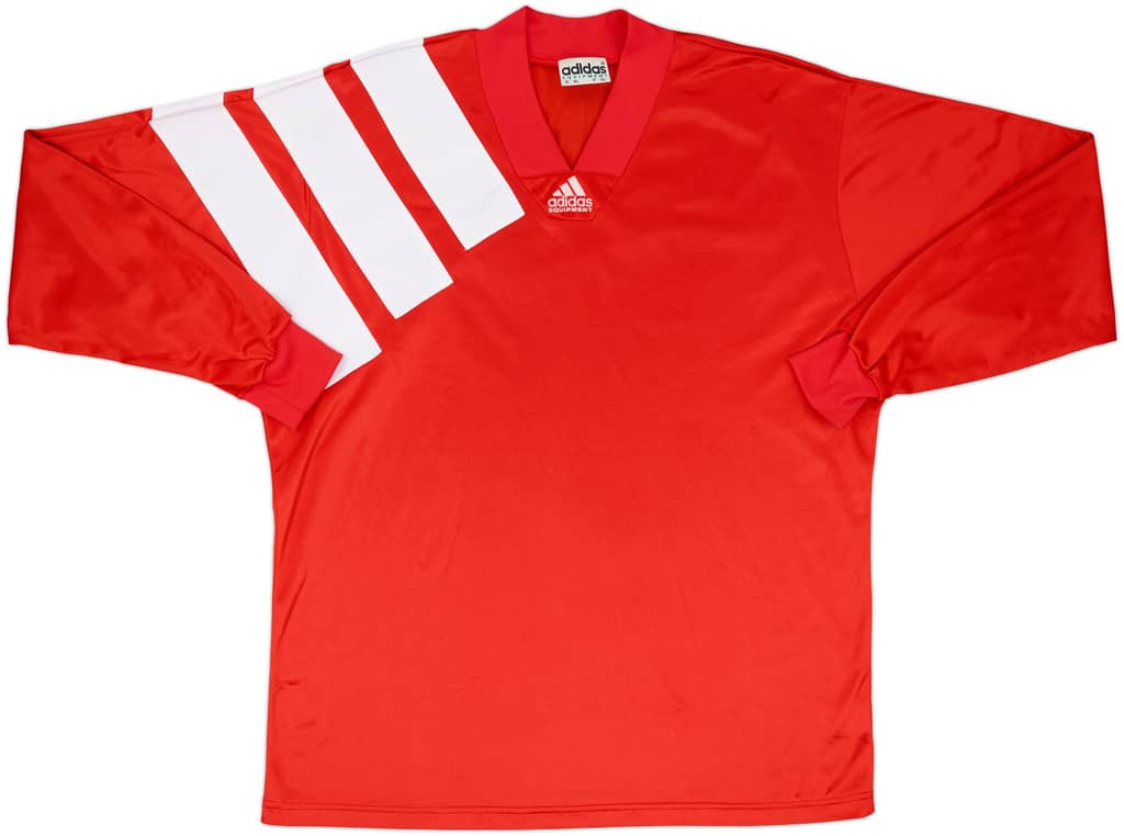 1992-93 adidas Template L/S Shirt (Liverpool) - 8/10 - (XXL)