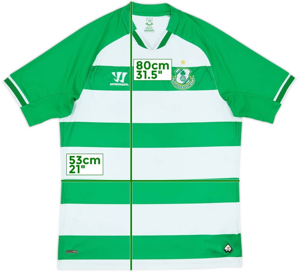 2014-15 Shamrock Rovers Home Shirt - 6/10 - (L)