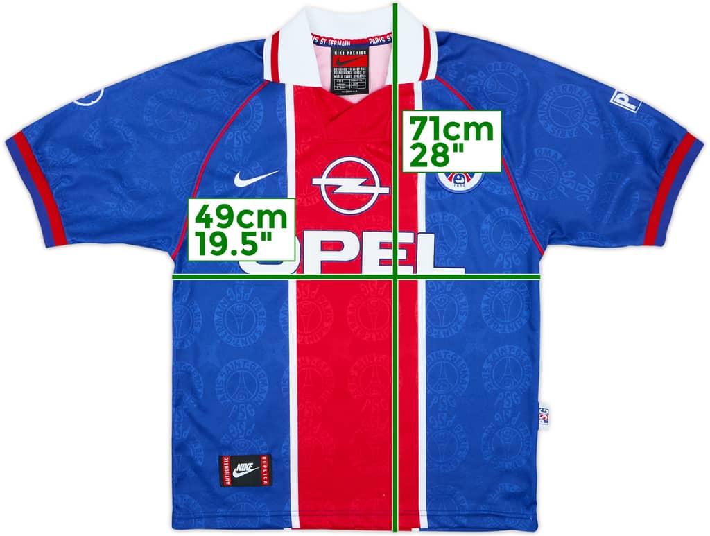 1996-97 Paris Saint-Germain Home Shirt - 9/10 - (S)