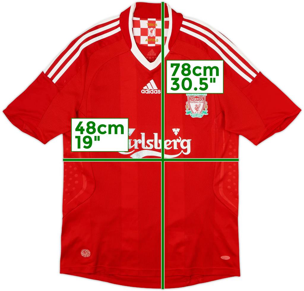 2008-10 Liverpool Camiseta Local - 5/10 - (S)