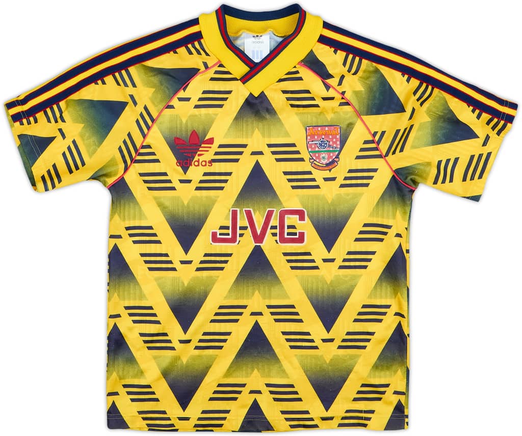 1991-93 Arsenal Away Shirt - 8/10 - (M.Boys)