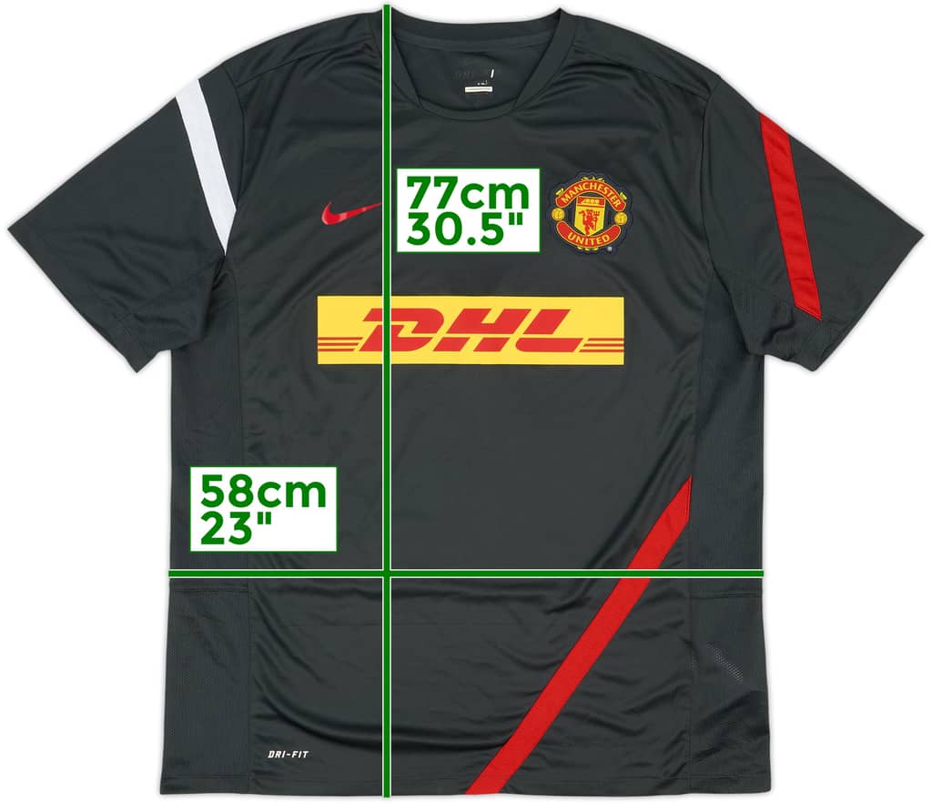 2012-13 Manchester Unido Nike Camiseta de Entrenamiento - 9/10 - (XL)