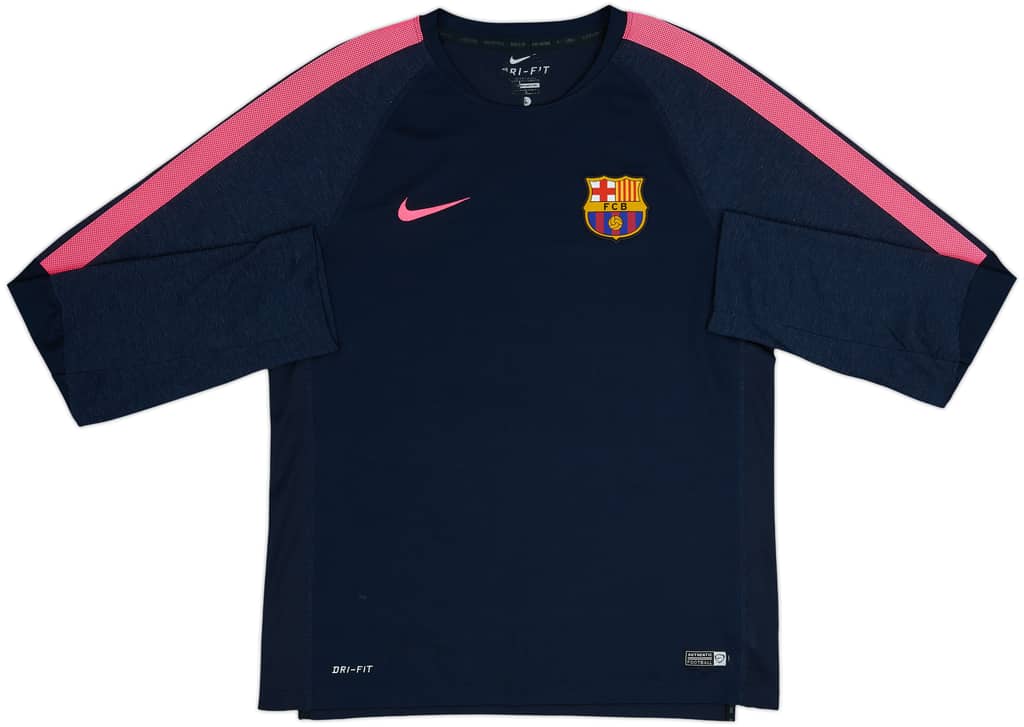 2014-15 Barcelona Nike Training L/S Shirt - 8/10 - (L)
