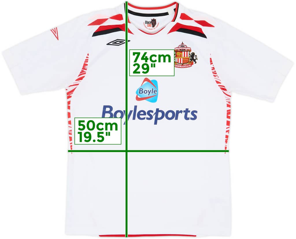 Camiseta de visitante del Sunderland 2007-08 - 4/10 - (M)