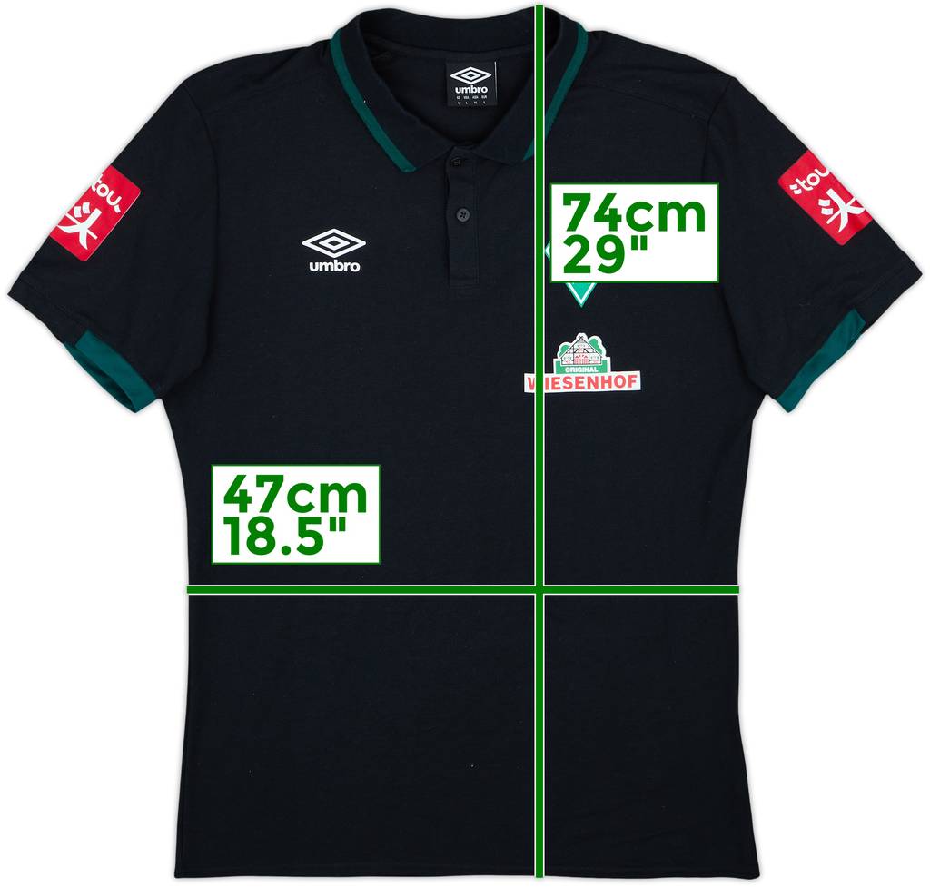 2018-19 Werder Bremen Umbro Polo Shirt - 8/10 - (L)