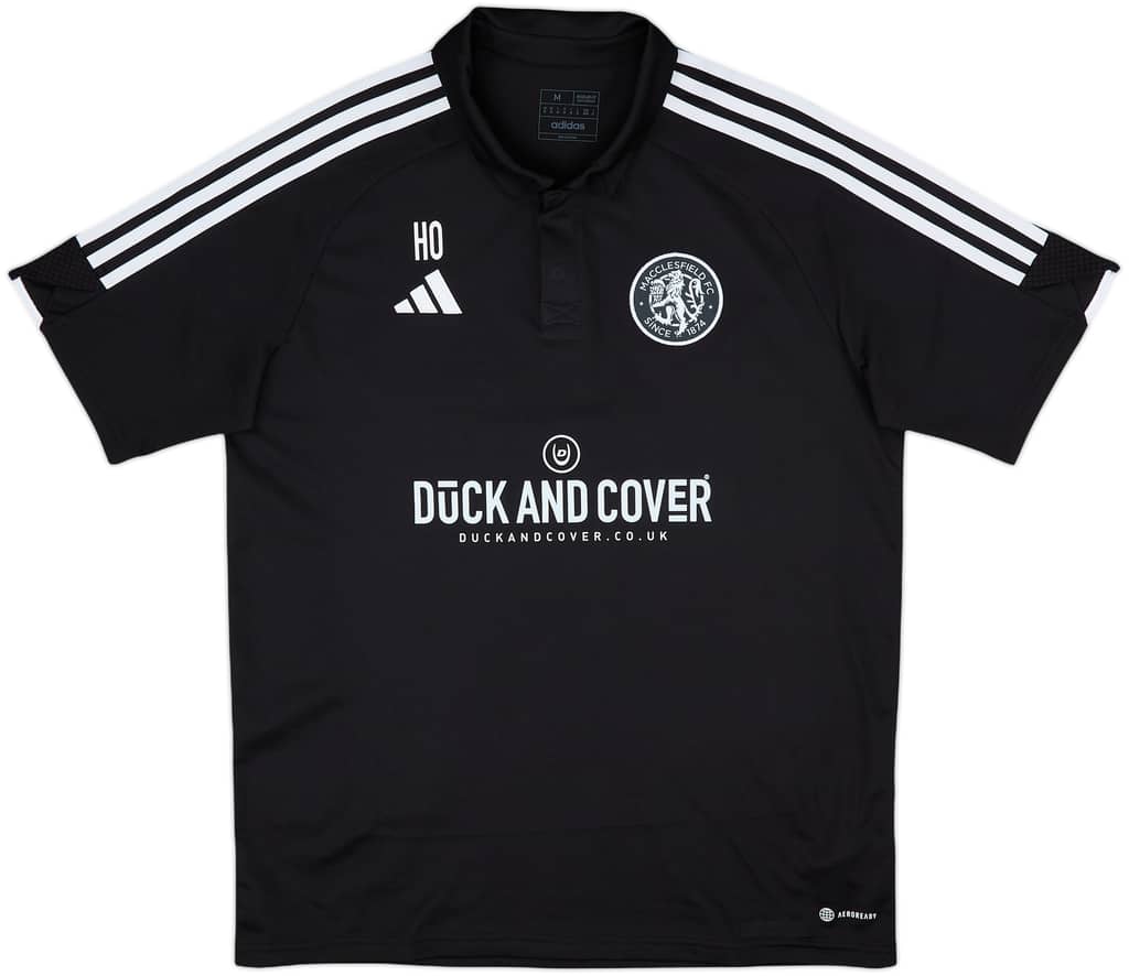 2022-23 Macclesfield Staff Issue adidas Polo Shirt 'HO' - 8/10 - (M)