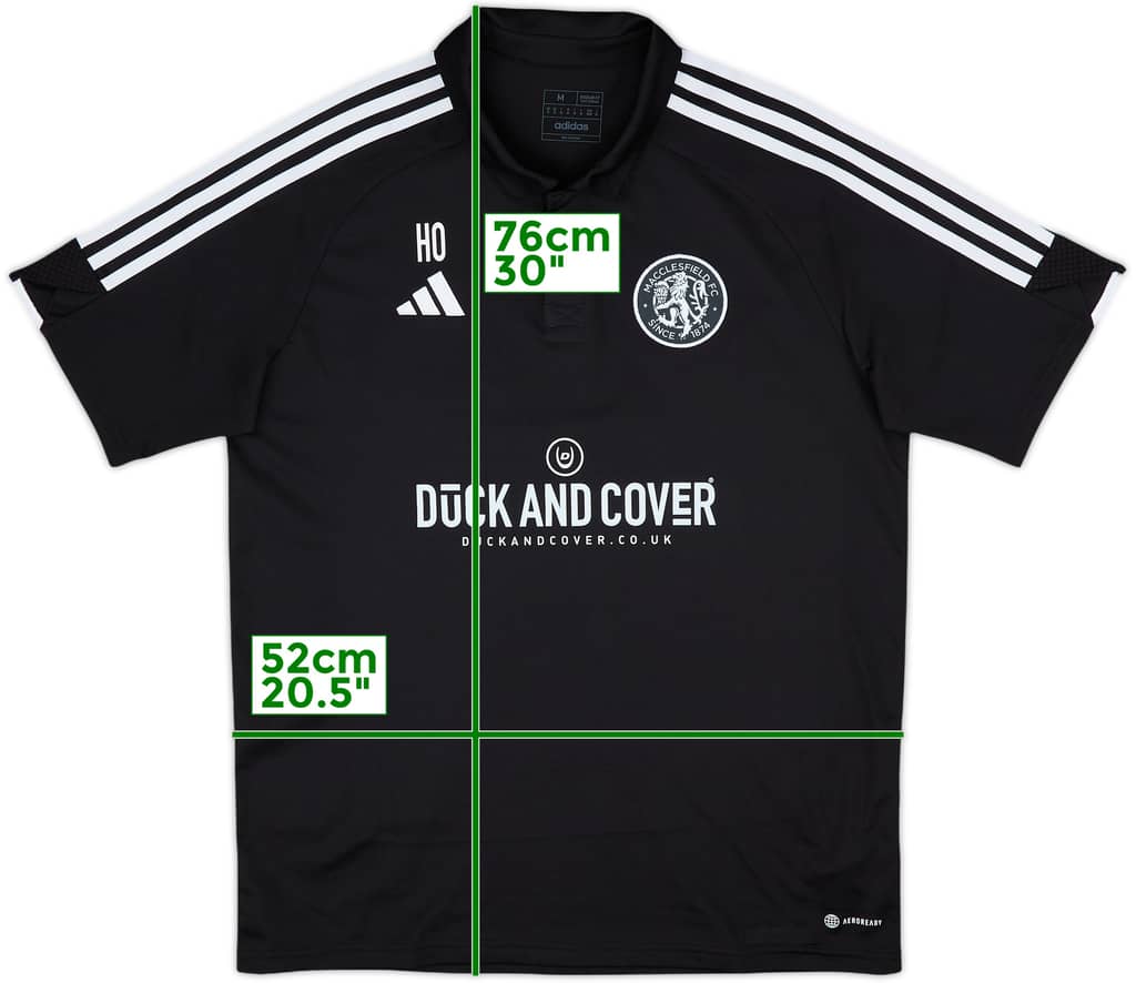 2022-23 Macclesfield Staff Issue adidas Polo Shirt 'HO' - 8/10 - (M)