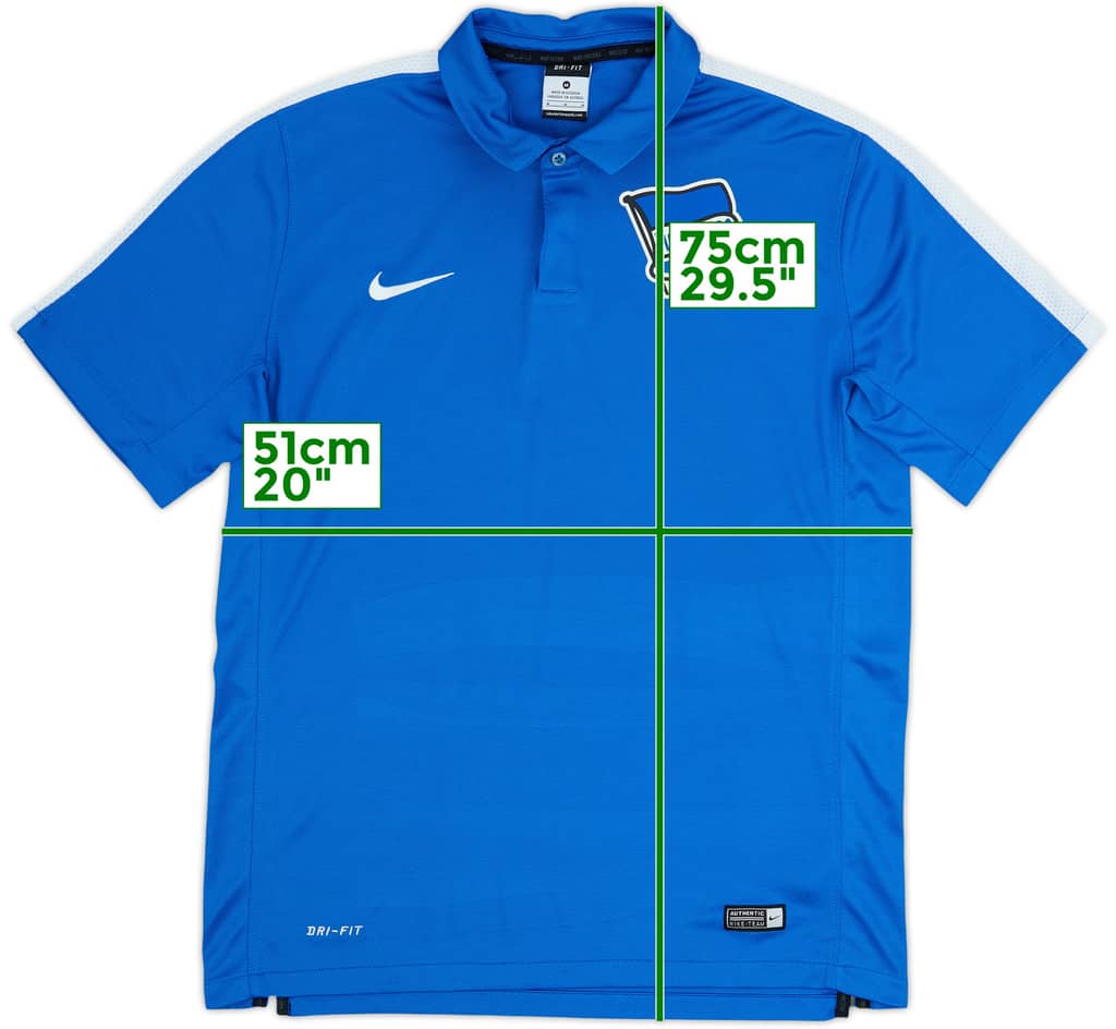2015-16 Hertha Berlin Nike Polo - 8/10 - (M)