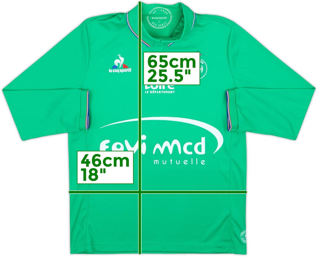 2016-17 Saint Etienne Home L/S Shirt - 6/10 - (L.Boys)