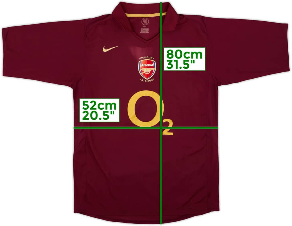2005-06 Arsenal Home Shirt - 5/10 - (L)