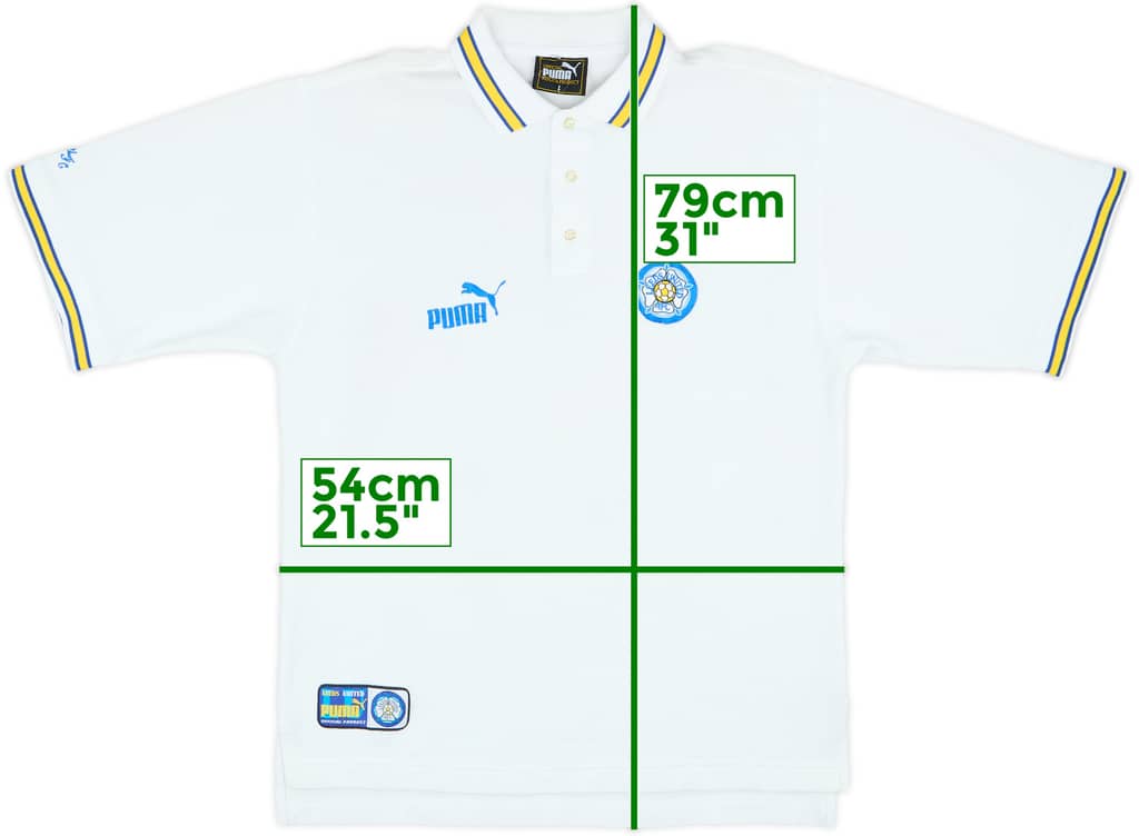 1998-99 Leeds Puma Polo Shirt - 8/10 - (L)