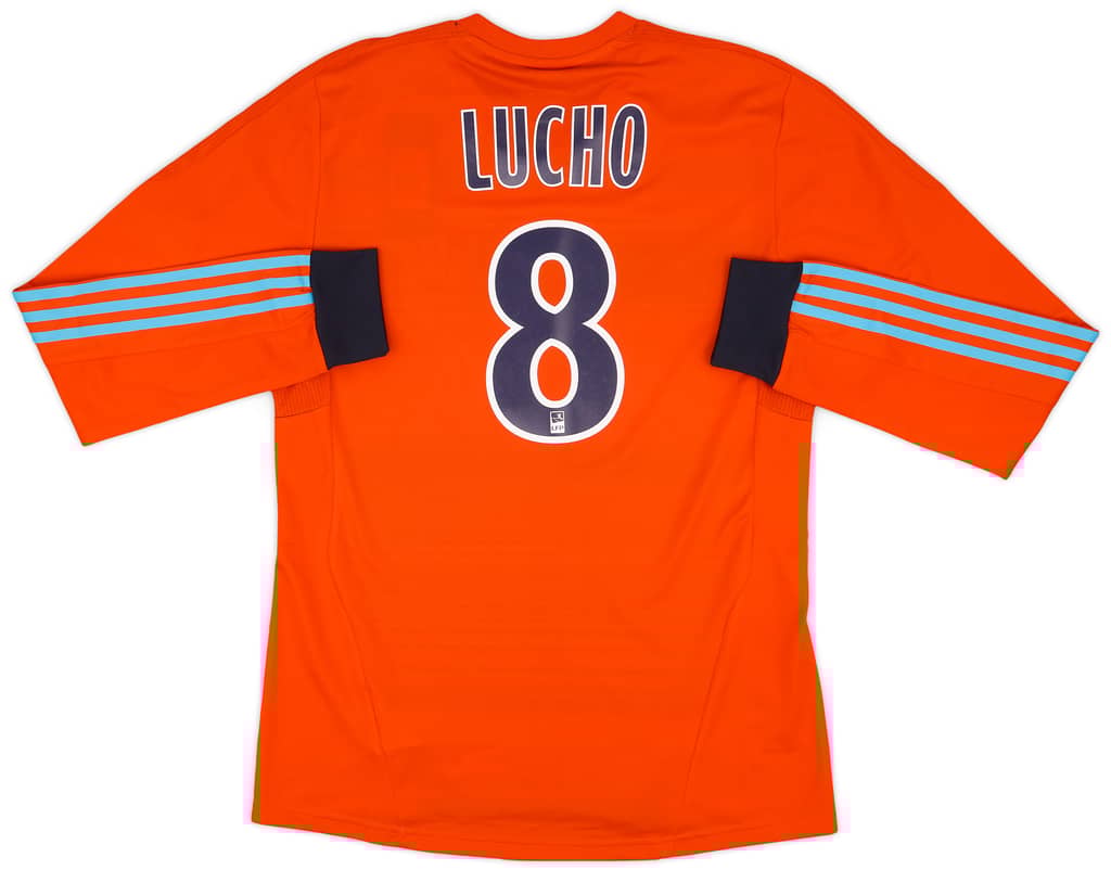2011-12 Olympique Marseille Player Issue Formotion Third L/S Shirt Lucho #8 (L)