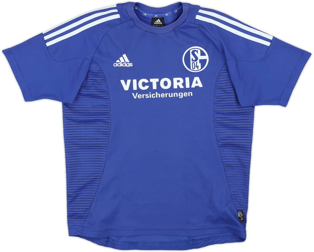 2002-04 Schalke Home Shirt - 8/10 - (XL.Boys)