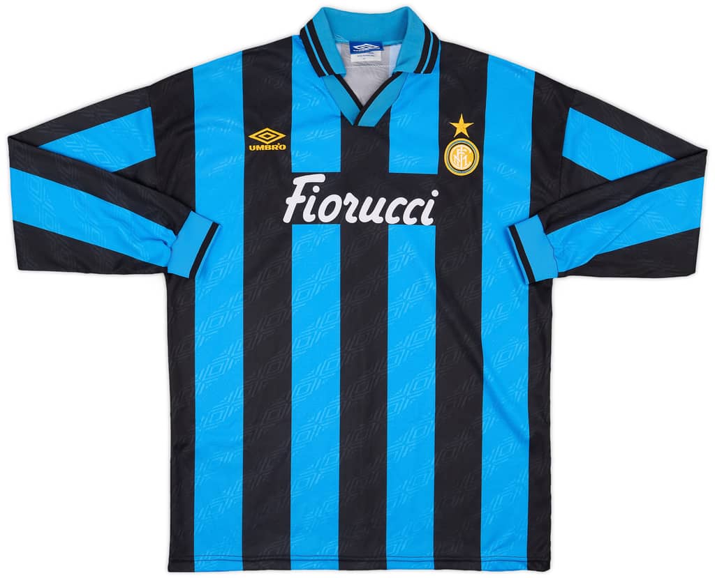 1994-95 Inter Milan Match Issue Home L/S Shirt #5