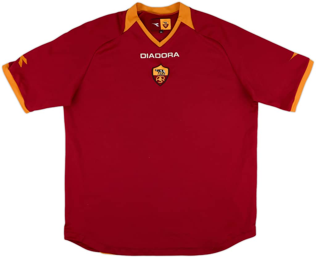 2006-07 Roma Home Shirt - 7/10 - (XL)