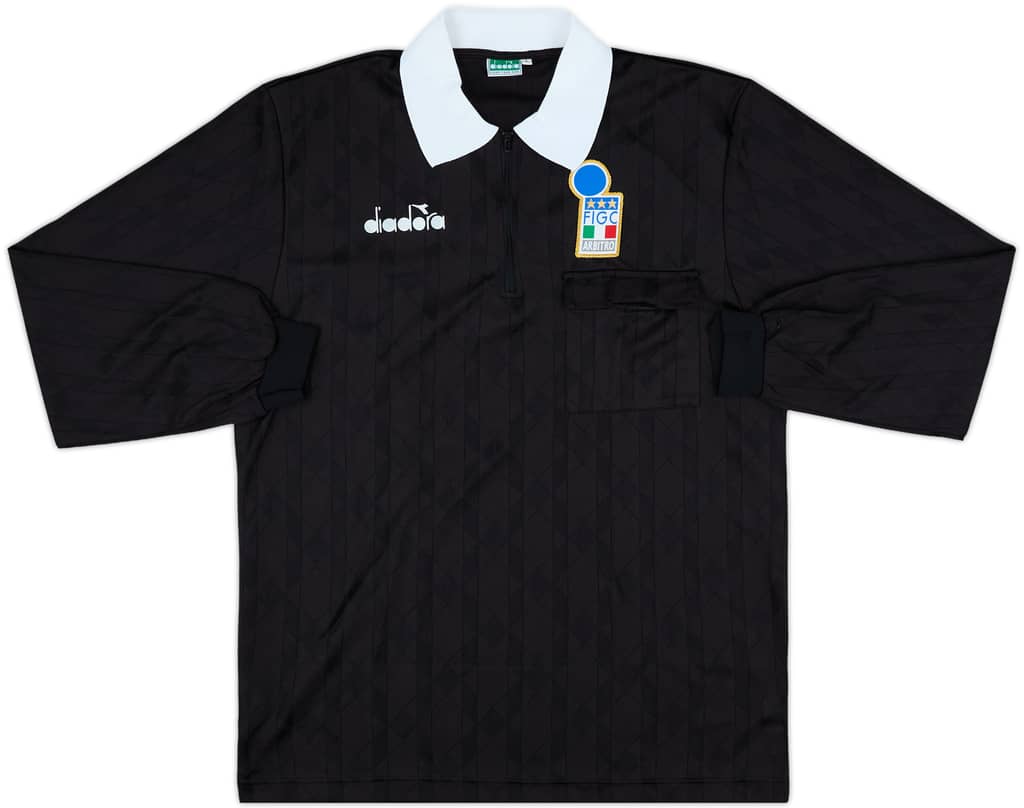 1990s Italy FIGC Diadora Referee L/S Shirt - 10/10 - (L)