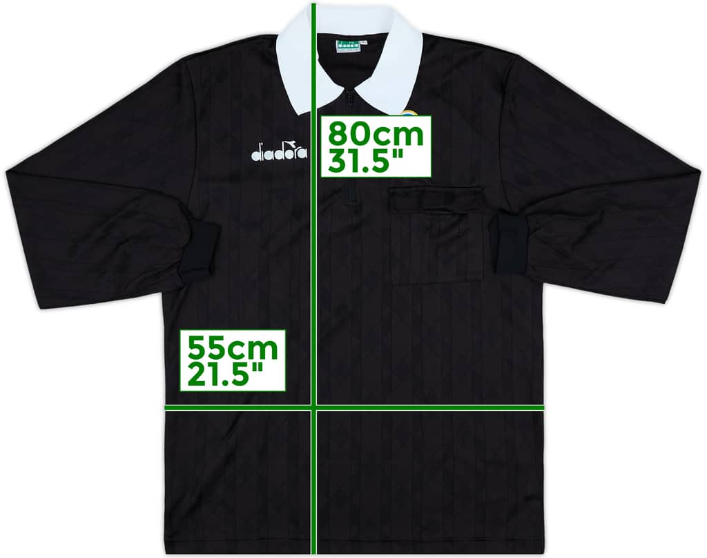 1990s Italy FIGC Diadora Referee L/S Shirt - 10/10 - (L)