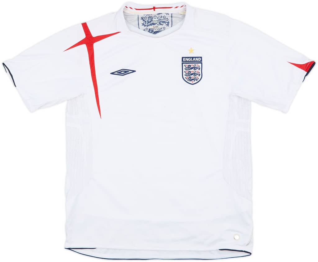 2005-07 England Home Shirt - 5/10 - (M)