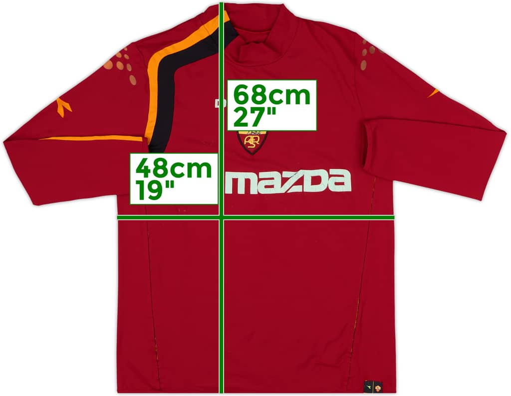2004-05 Roma Home L/S Shirt - 4/10 - (M)