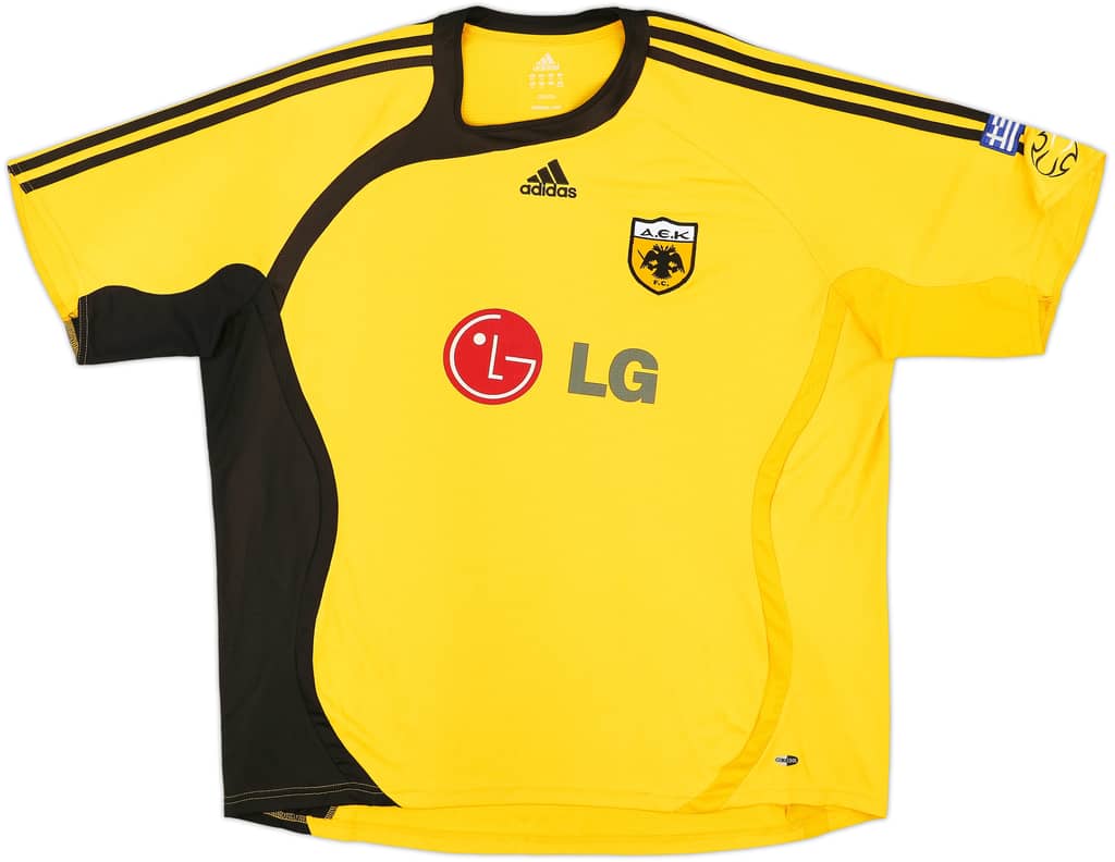 2006-07 AEK Athens Home Shirt - 8/10 - (XXL)