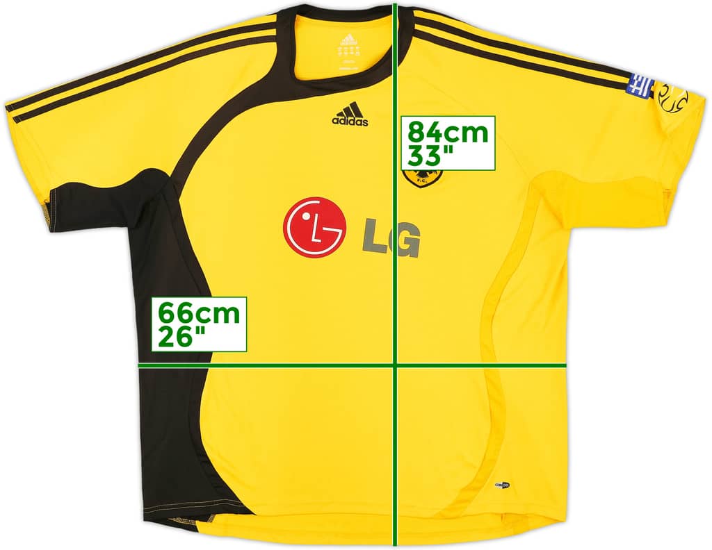 2006-07 AEK Athens Home Shirt - 8/10 - (XXL)