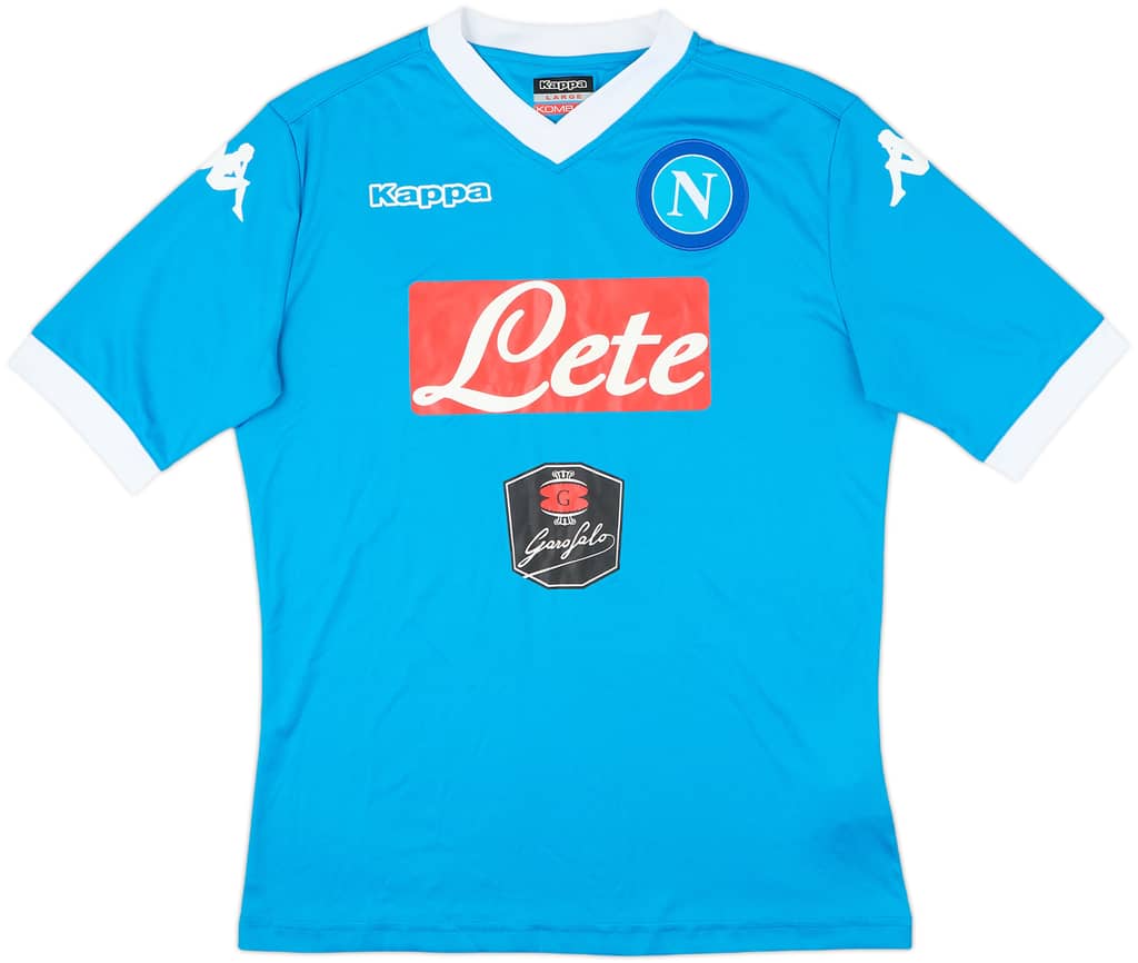 2015-16 Napoli Home Shirt - 9/10 - (L)