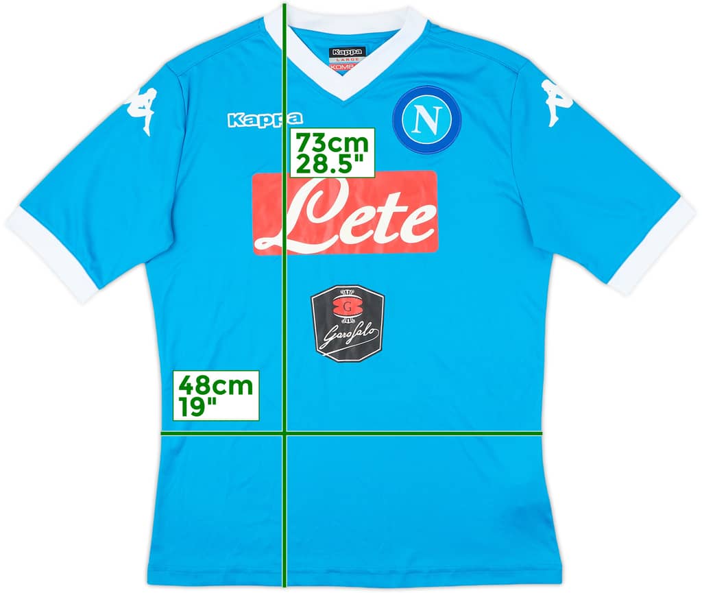 2015-16 Napoli Home Shirt - 9/10 - (L)