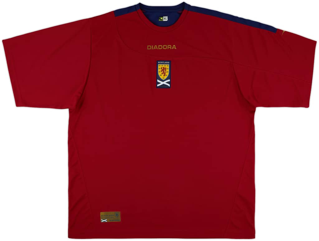 2007-08 Scotland Diadora Training Shrit - 9/10 - (XL)