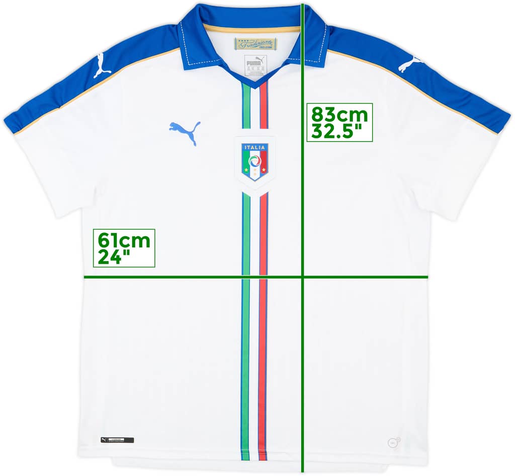 2016-17 Italy Away Shirt - 9/10 - (XXL)