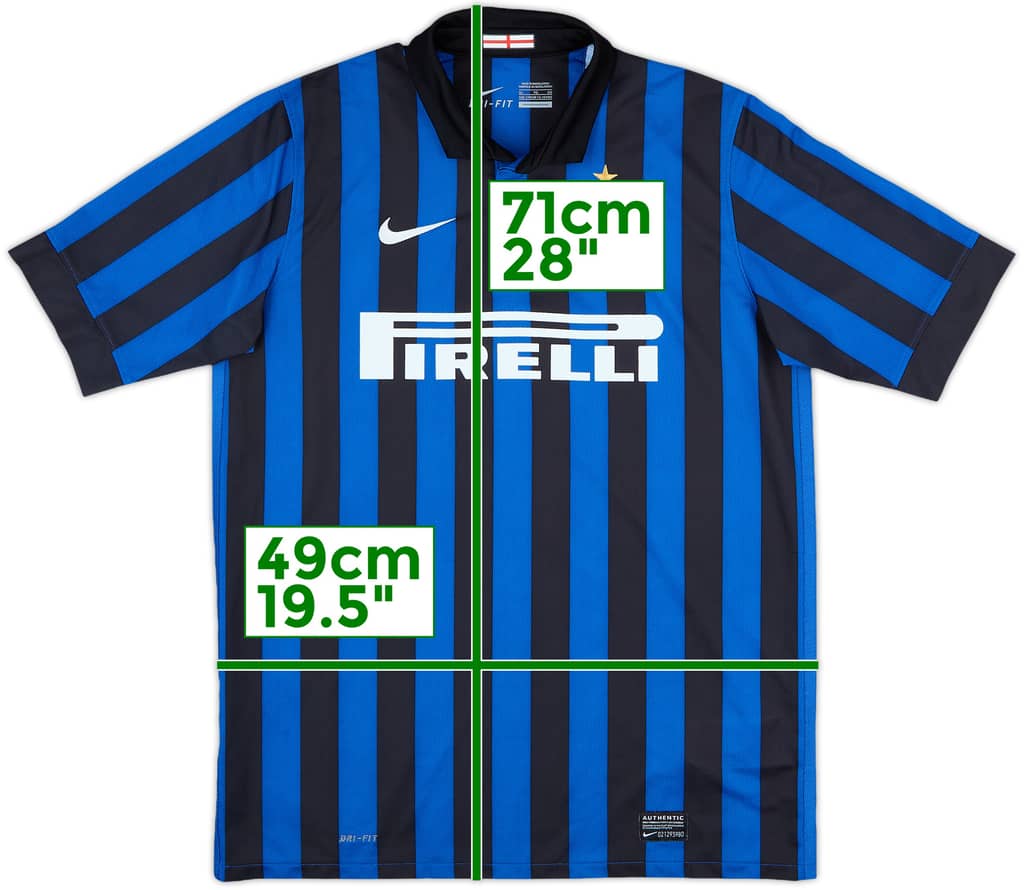 2011-12 Inter Milan Home Shirt - 9/10 - (XL.Boys)