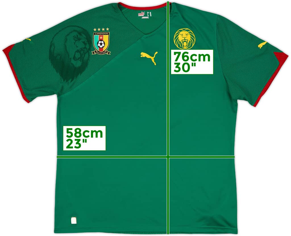 2010-11 Cameroon Home Shirt - 10/10 - (XL)