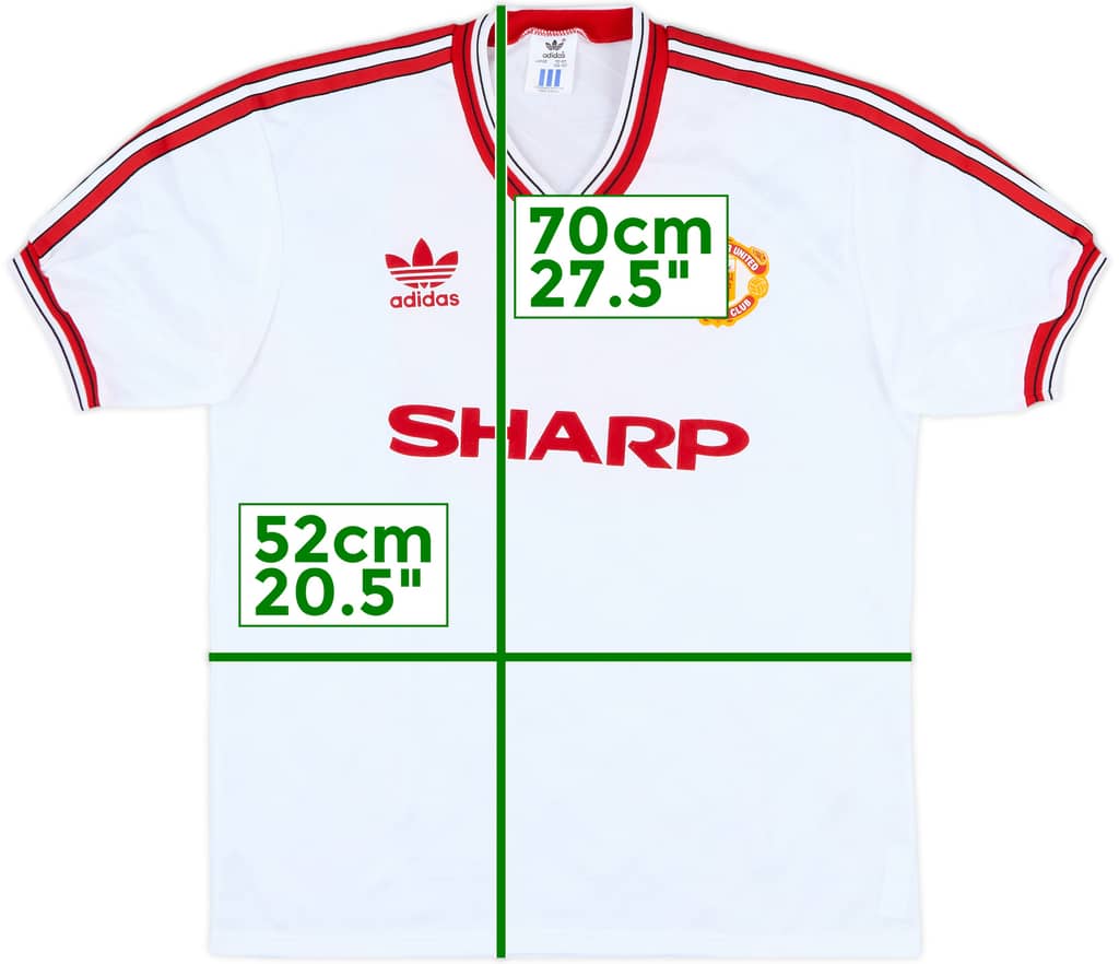 1986-88 Manchester United Away Shirt - 10/10 - (L)