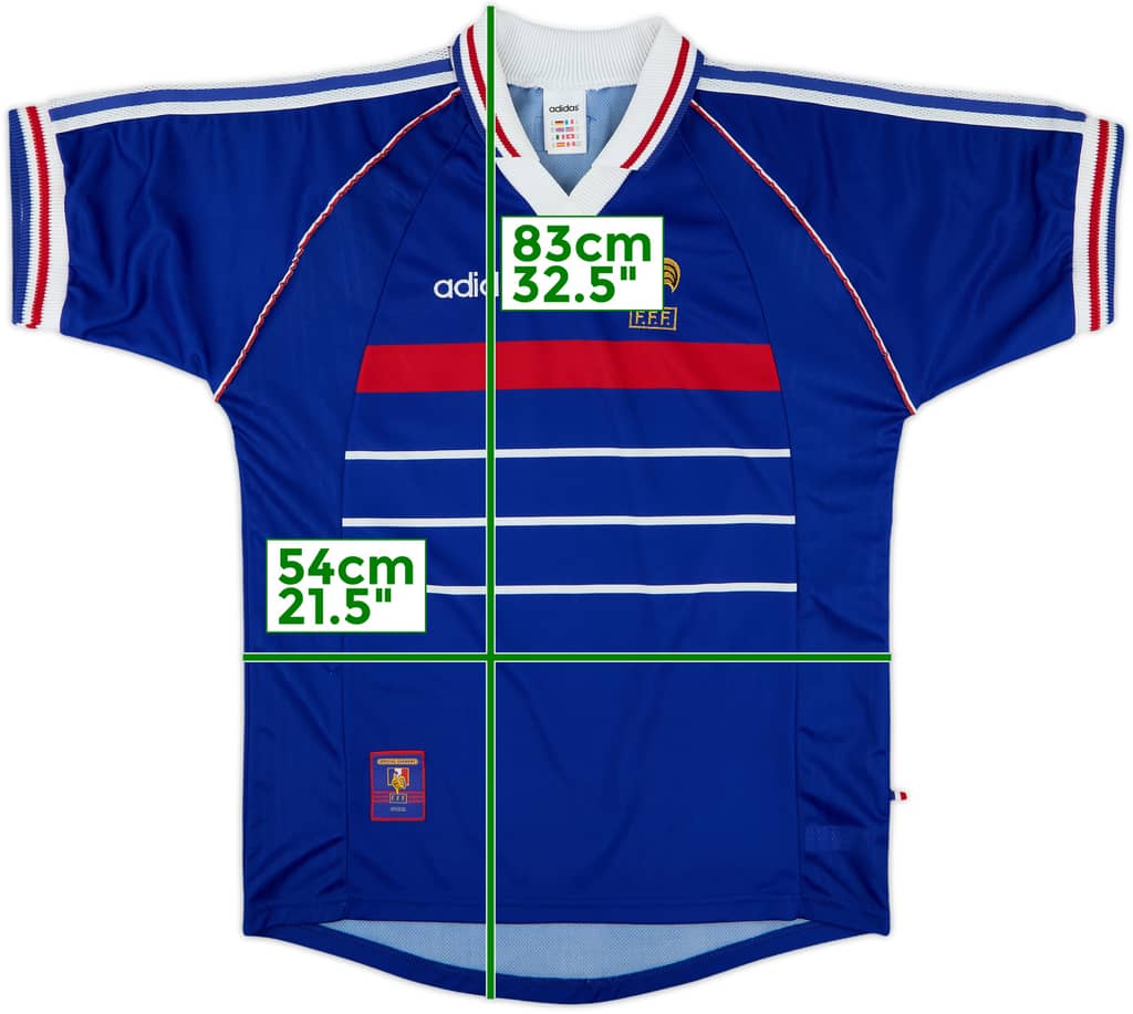 1998-00 France Prototype Home Shirt - 9/10 - (M)